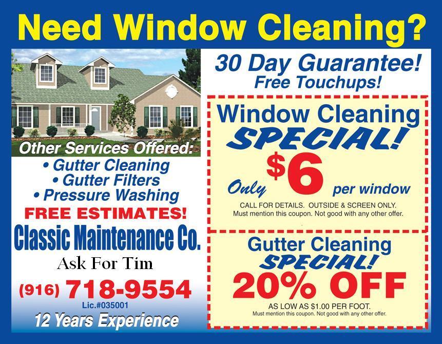 Classic Maintenance Company El Dorado Hills CA 95762 9167189554